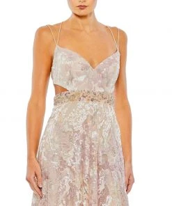 Mac Duggal Shop For Stappy Embellished A Line Gown