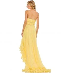 Mac Duggal Beaded Ruffle High Low Gown Shop For