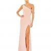 Mac Duggal Beaded Drop Shoulder Jersey Gown