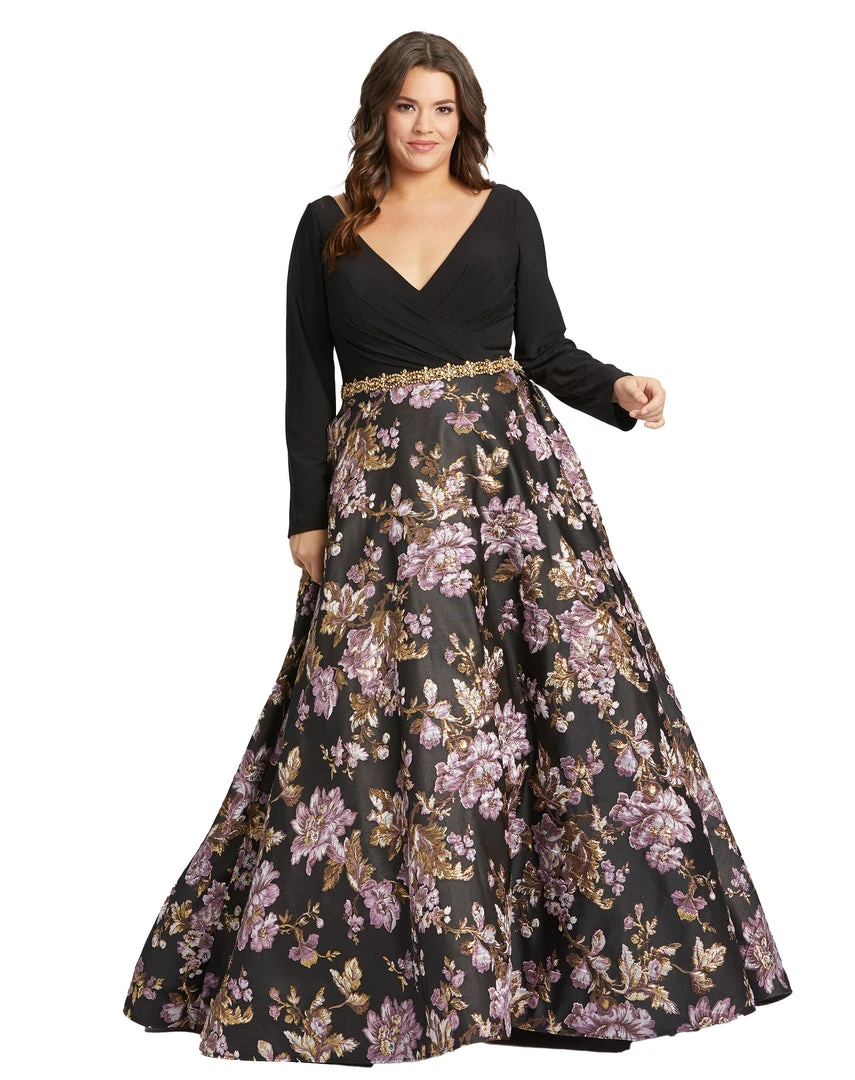 Mac Duggal Shop For Wrap Over V-Neck Ballgown | Final Sale 1 Mac Duggal Shop For Wrap Over V-Neck Ballgown | Final Sale