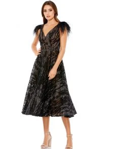 Mac Duggal Embellished Feather Cap Sleeve Cocktail Dress Shop For 8 Mac Duggal Embellished Feather Cap Sleeve Cocktail Dress Shop For