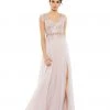 Mac Duggal Embellished Cap Sleeve Bodice Flowy Gown Shop For