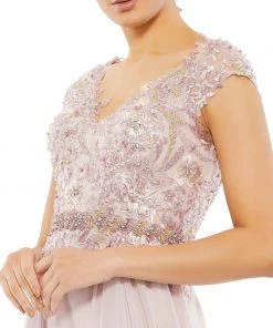 Mac Duggal Embellished Cap Sleeve Bodice Flowy Gown Shop For 8 Mac Duggal Embellished Cap Sleeve Bodice Flowy Gown Shop For