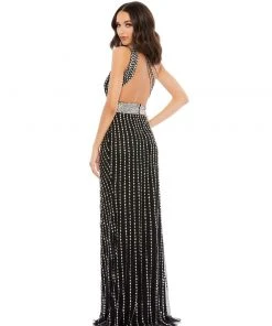 Mac Duggal Shop For Rhinestone One-Shoulder Column Gown