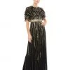 Mac Duggal Embellished Full Length Layered Sleeve Gown Shop For