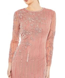 Mac Duggal Shop For Embellished High Neck Illusion Long Sleeve Gown 11 Mac Duggal Shop For Embellished High Neck Illusion Long Sleeve Gown