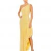 Mac Duggal Pearl One Shoulder Asymmetrical Hem Dress